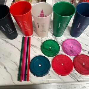 Starbucks holiday Reusable iced Cups